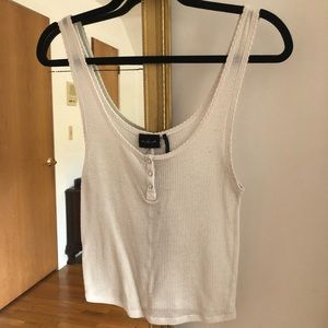 ribbed henley tank